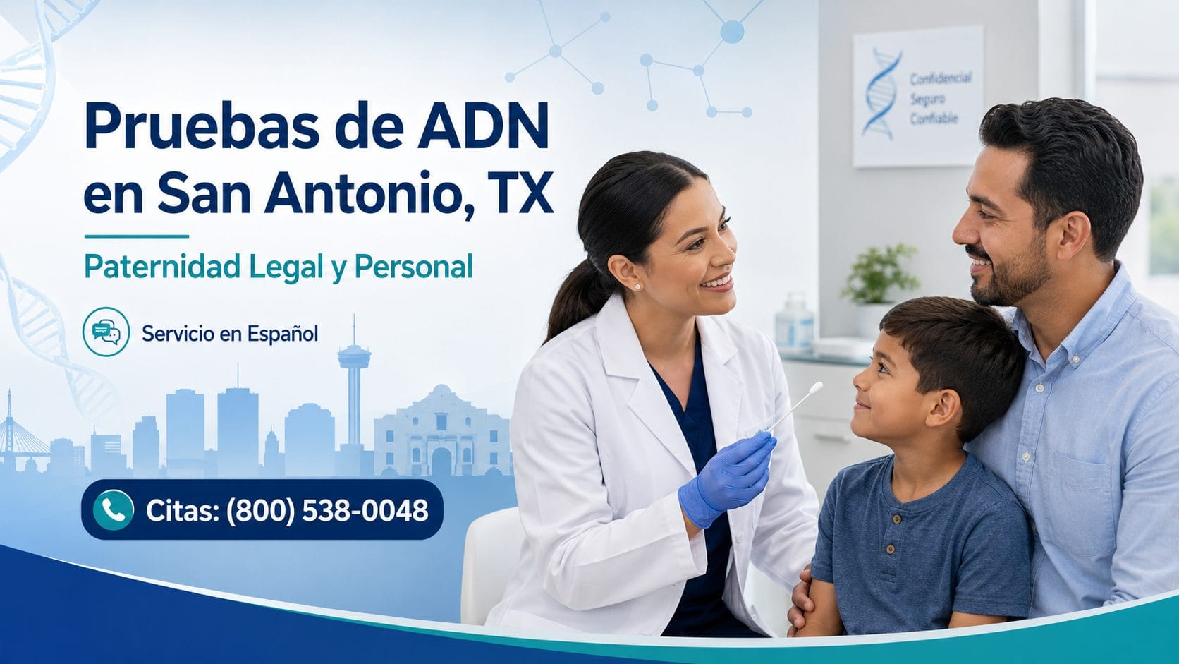 Prueba de paternidad en San Antonio Texas